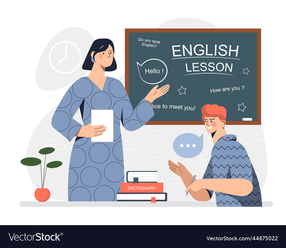 Englisch lesson concept