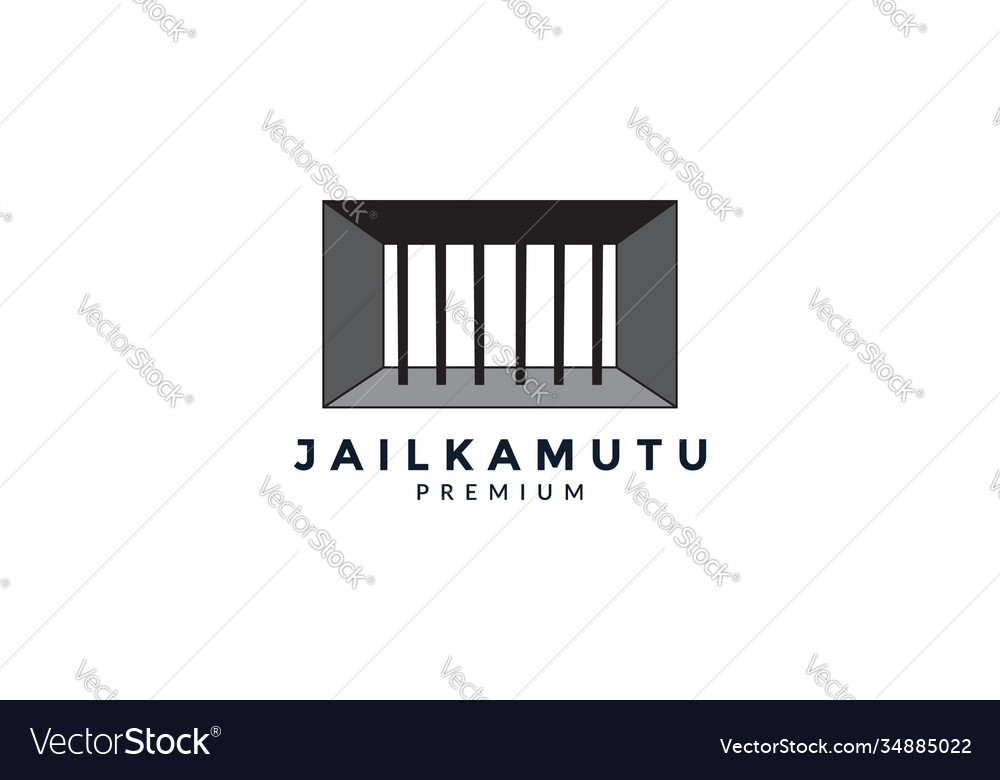 Iron jail or prison logo icon design