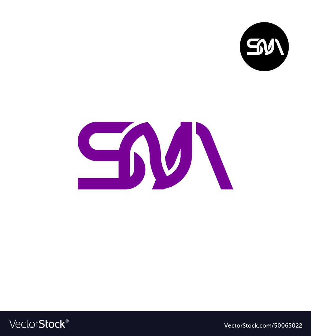 Letter sna monogram logo design