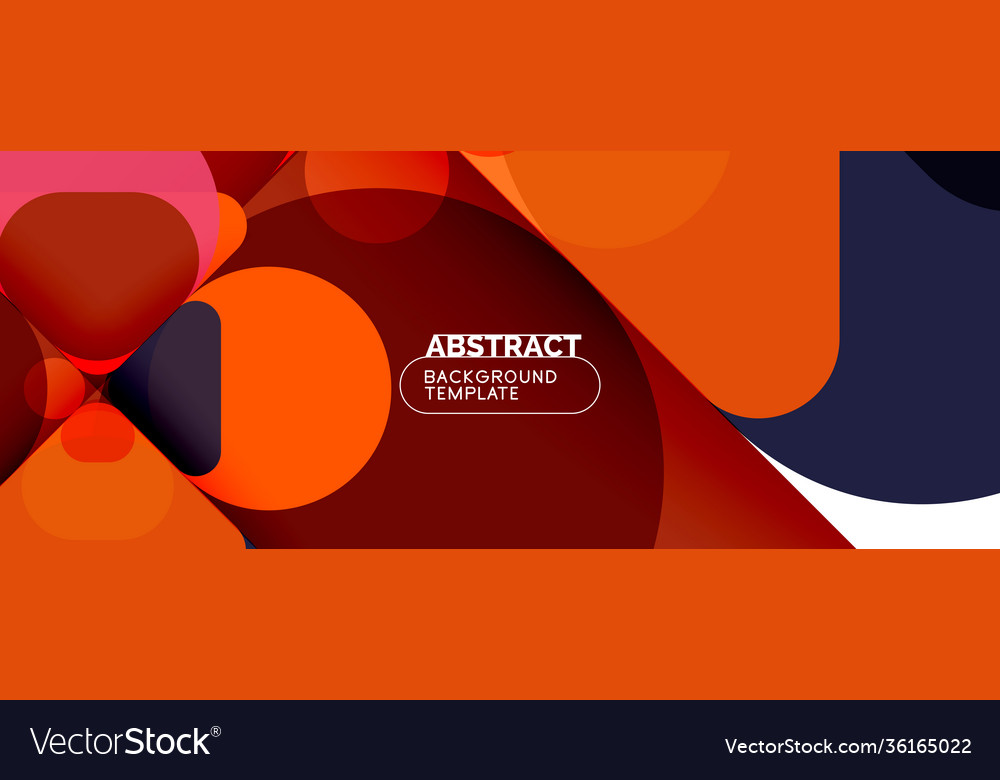 Modern geometric round shapes and dynamic lines vector image Modern geometric round shapes and dynamic lines