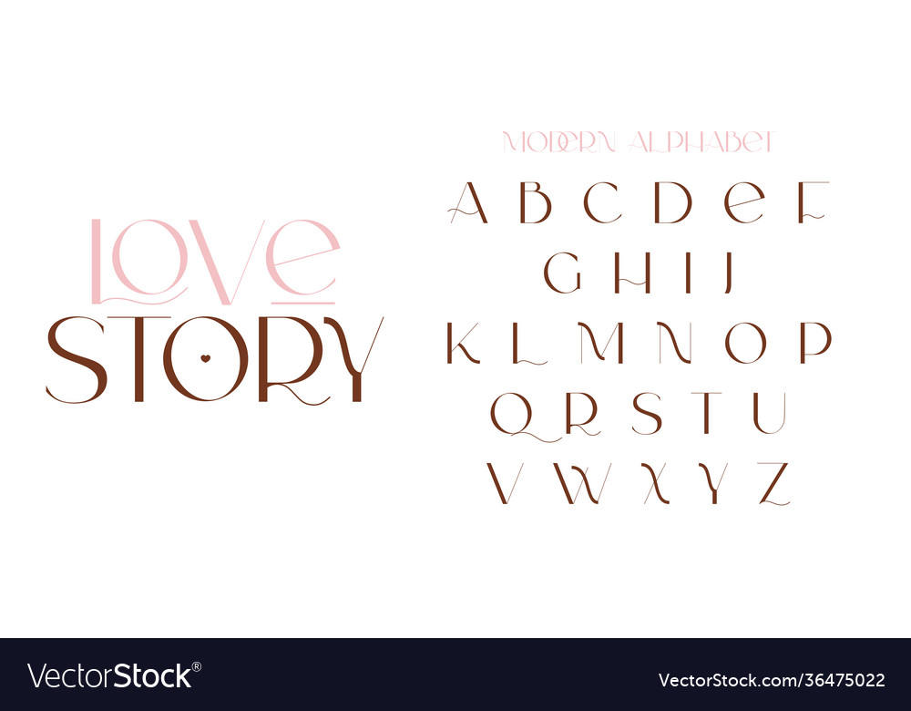 Modern sans serif elegant schriftart