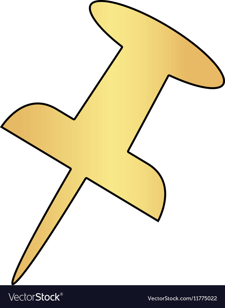Push pins computer symbol