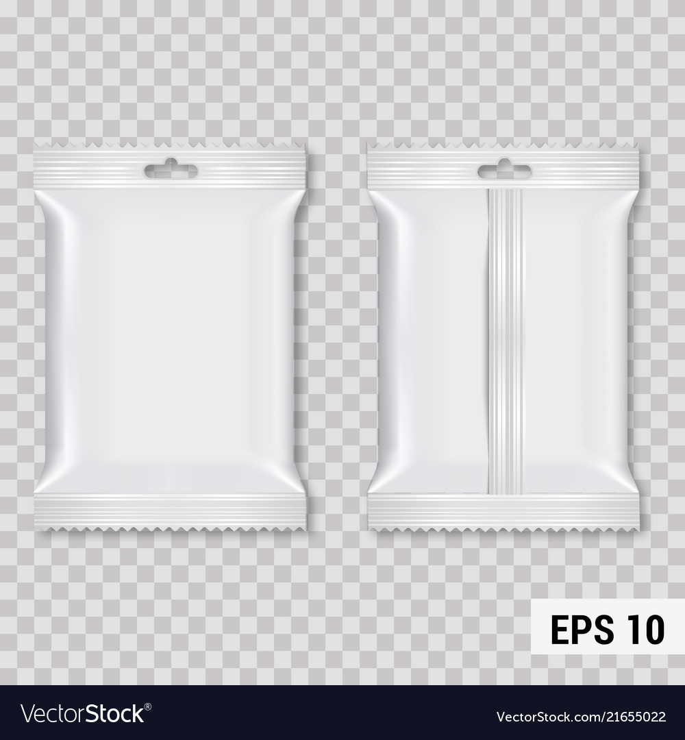 Realistic wet wipe flow packing Royalty Free Vector Image