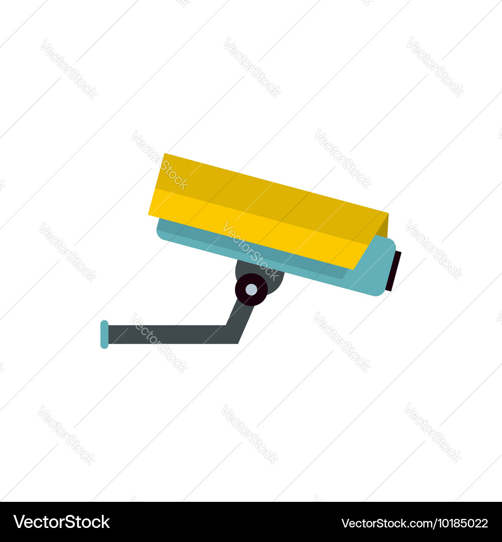 Security or surveillance camera icon flat style Vector Image