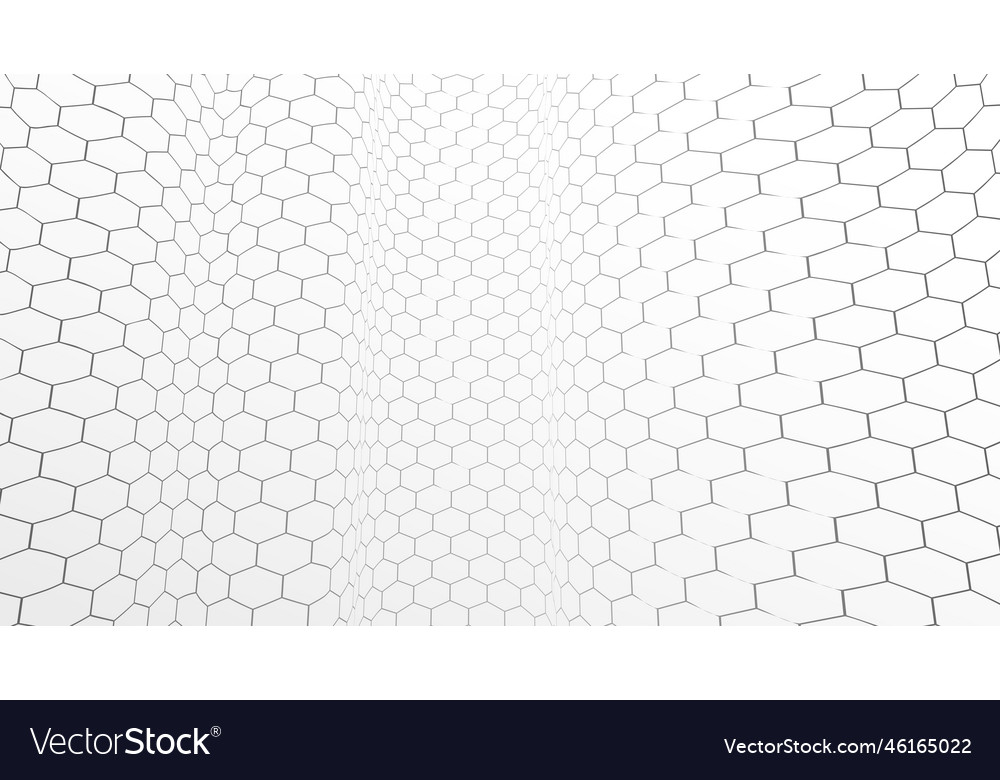 Technology abstract background with hexagons mesh