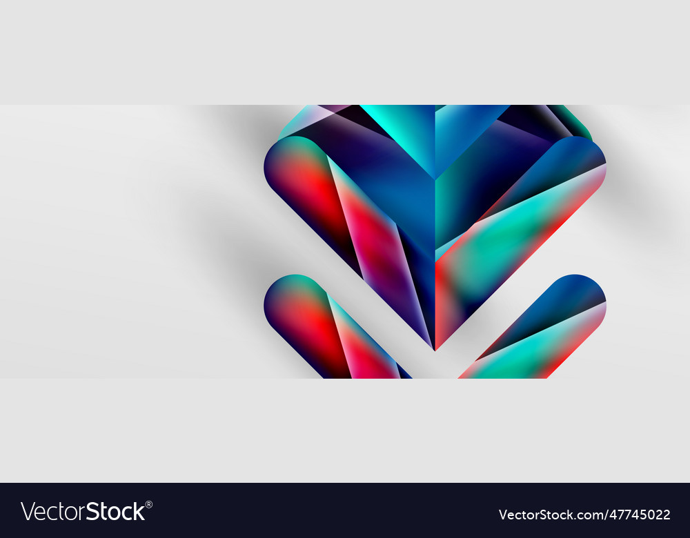 Triangle fluid color gradient abstract background
