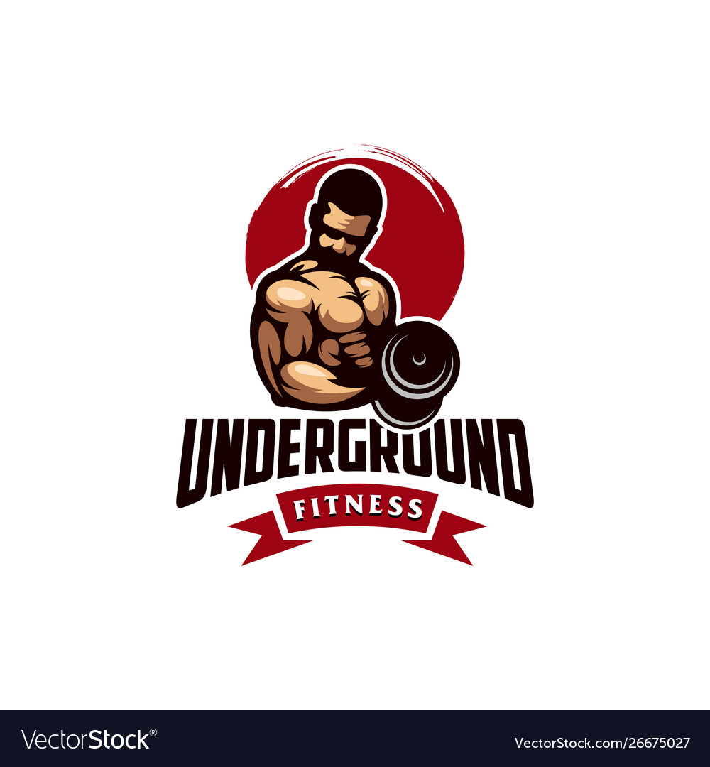 Awesome underground fitness logo design