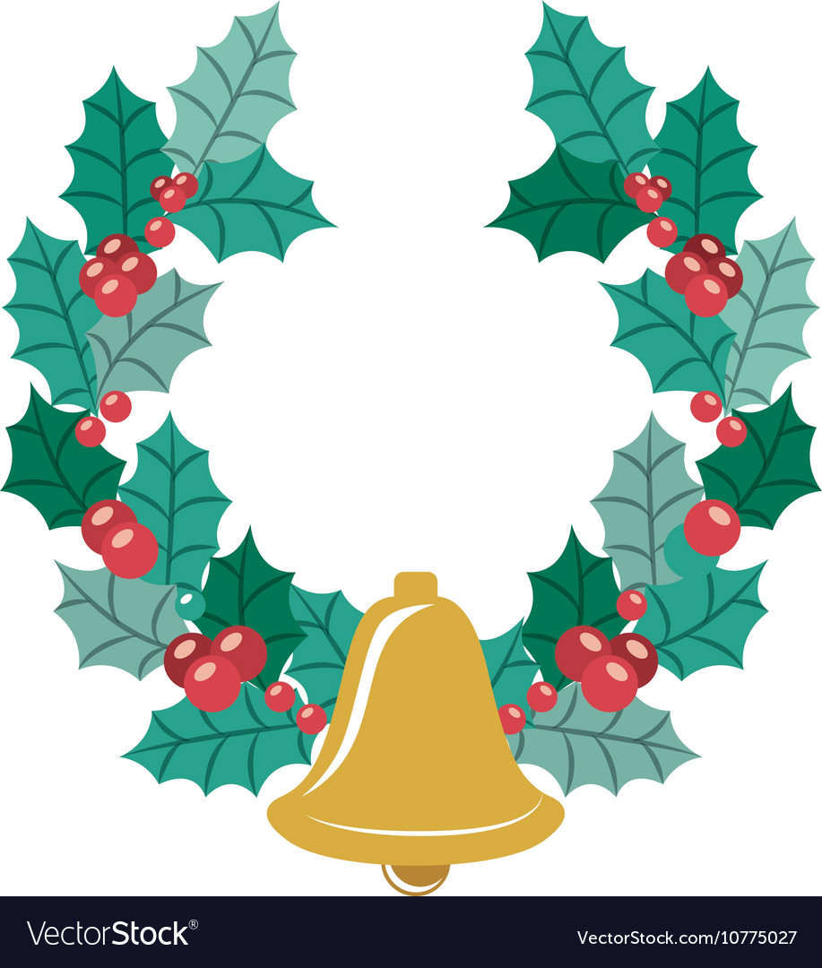 Bell of merry christmas design