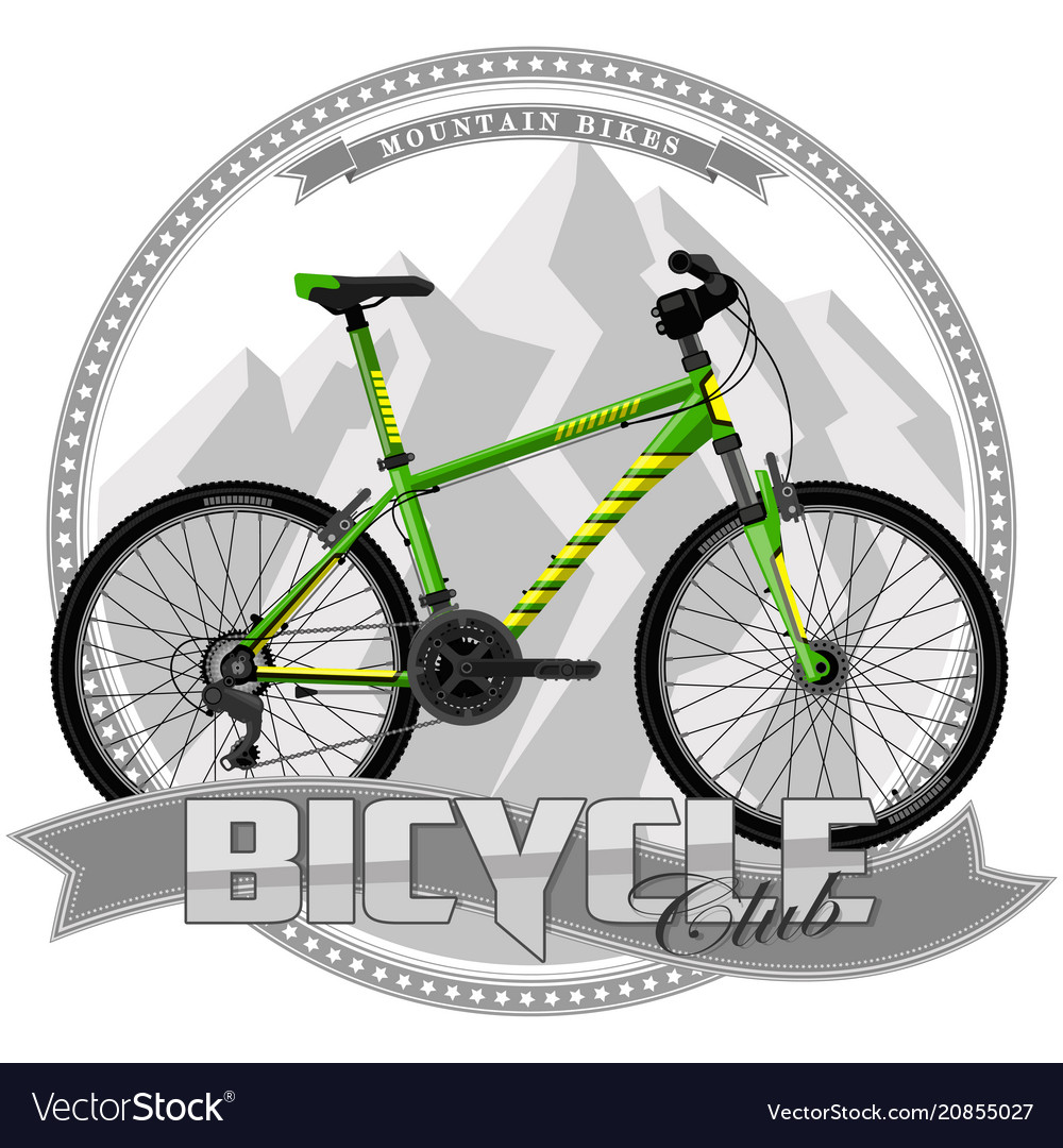 Bicycle of a certain type on symbolic background vector image Bicycle of a certain type on symbolic background