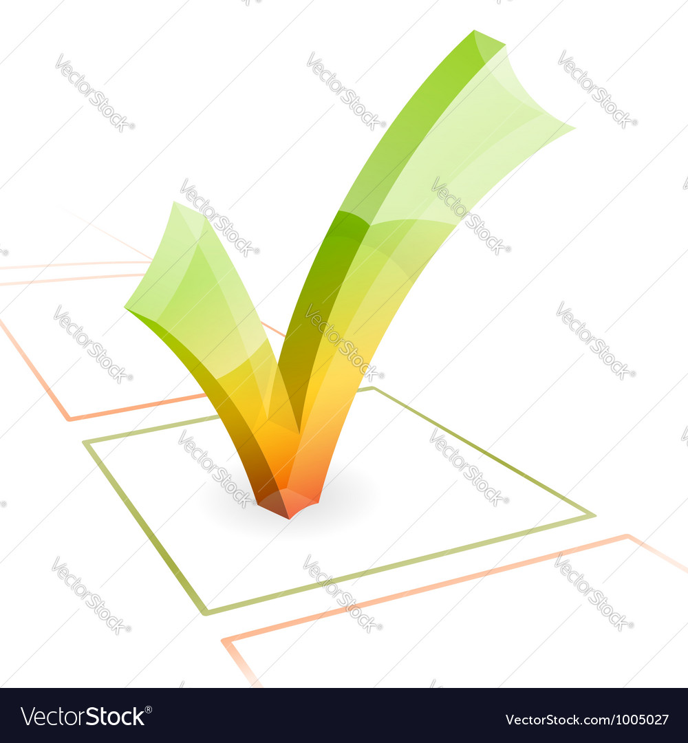 Check mark Royalty Free Vector Image - VectorStock