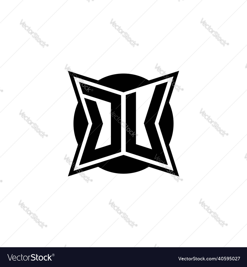 Du logo monogram geometric modern design