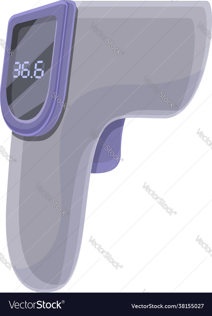 Professional laser thermometer icon cartoon style Vector Image