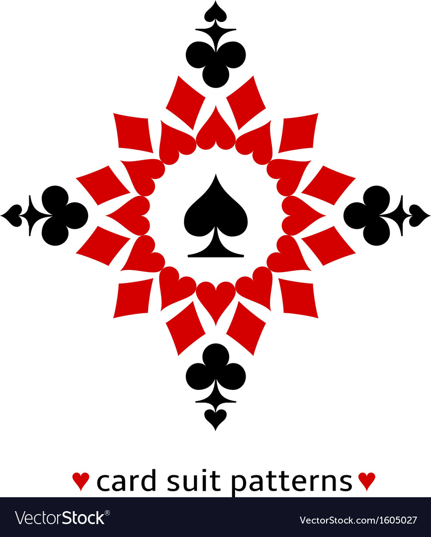 Spade Card Snowflake Pattern