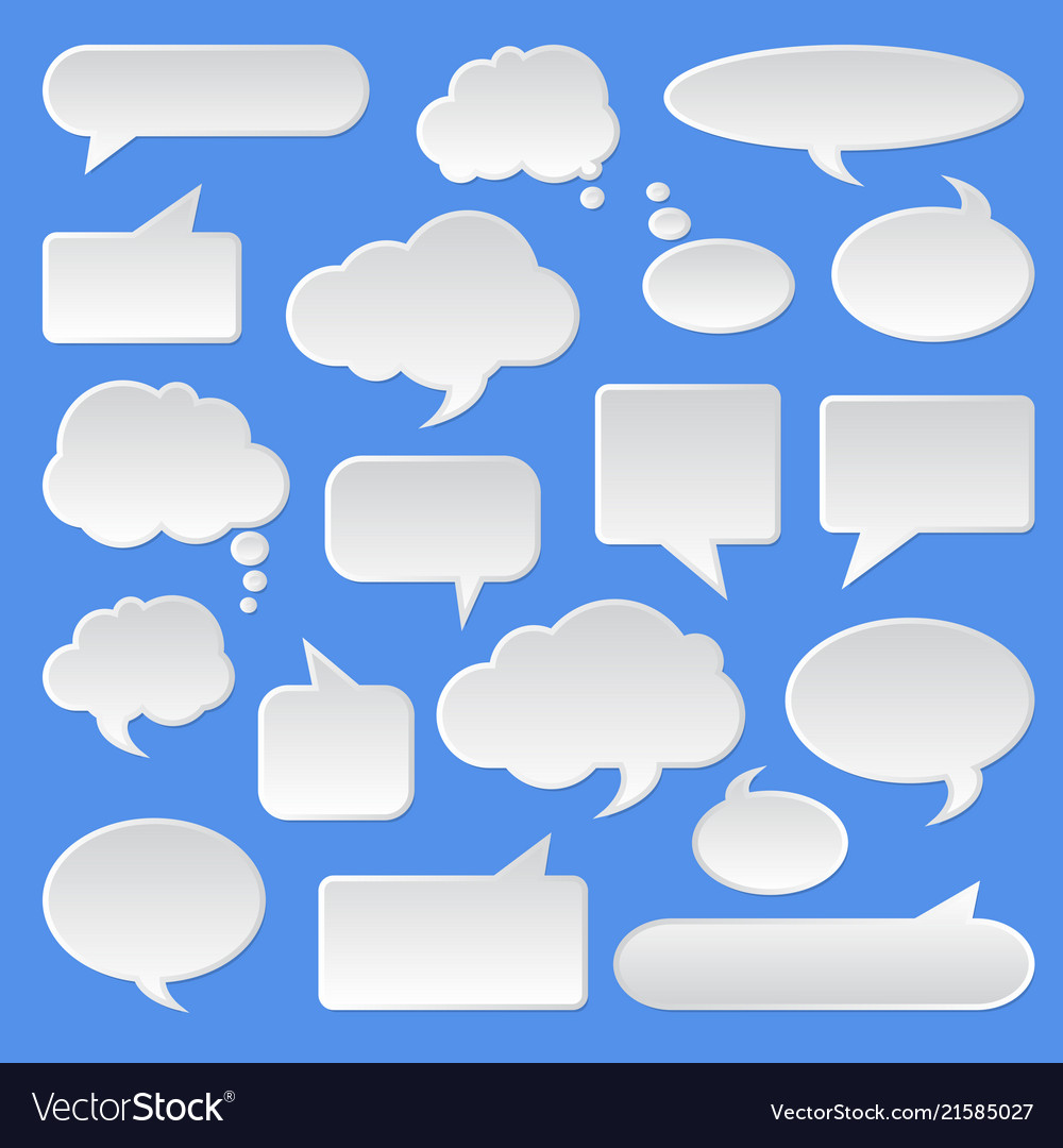 Speech bubble dialog talk tag