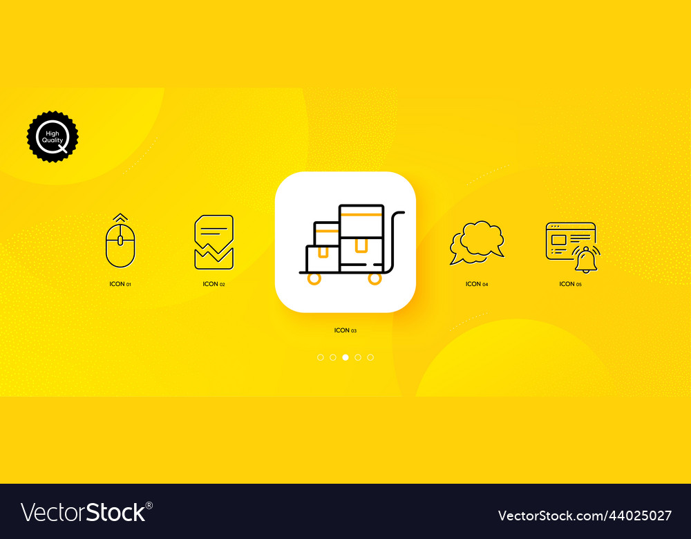 Swipe up internet notification and chat message vector image Swipe up internet notification and chat message