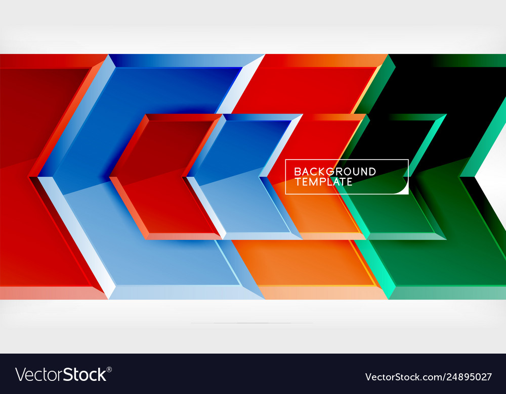 Techno arrow background template design vector image Techno arrow background template design