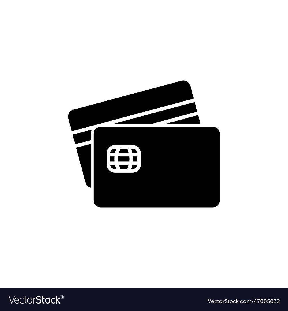 Credit card icon payment icon debit payment icon Vector Image