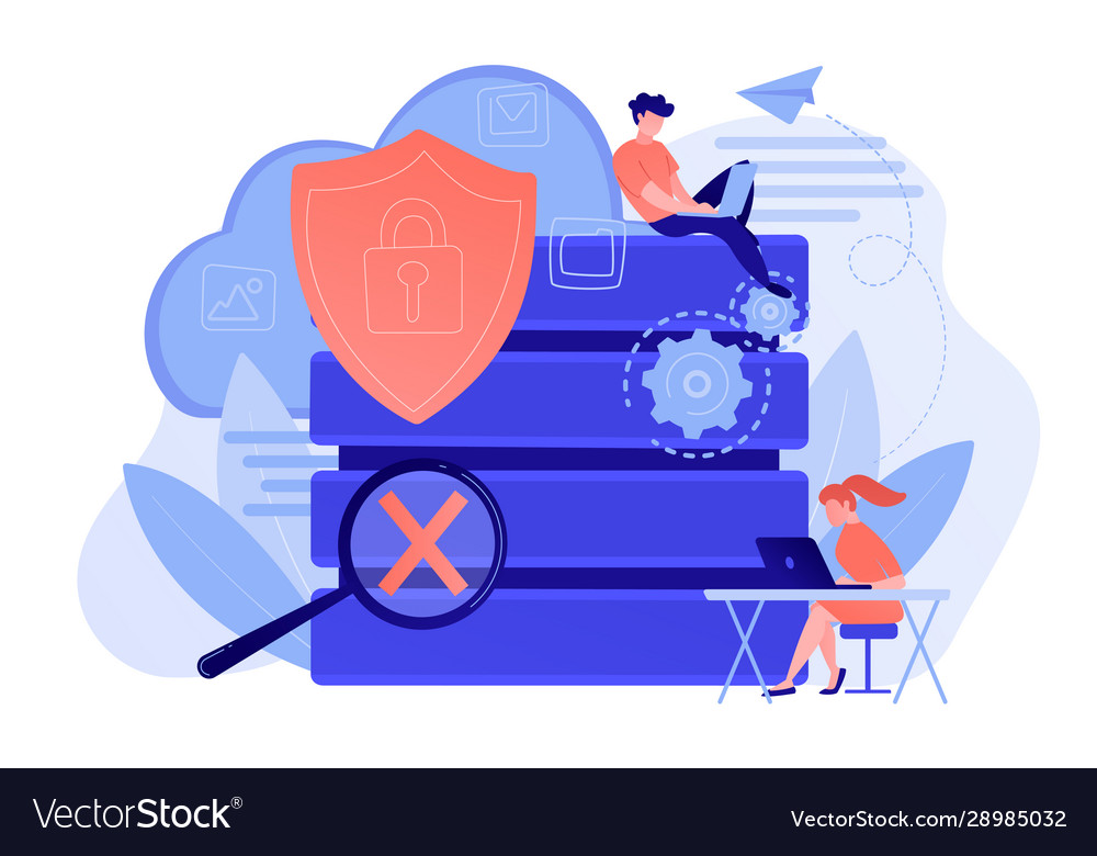 Data protection concept Royalty Free Vector Image