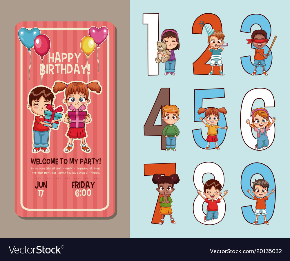 kids birthday party invitation card kids birthday party invitations