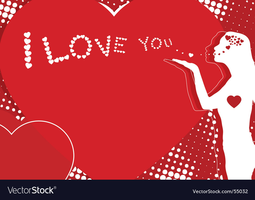 Love you symbol Royalty Free Vector Image - VectorStock