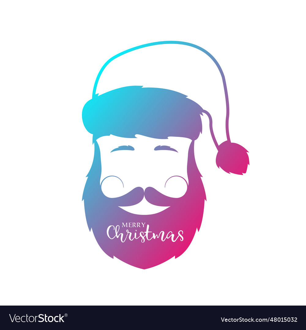 Man with beard and mustache wearing santa claus