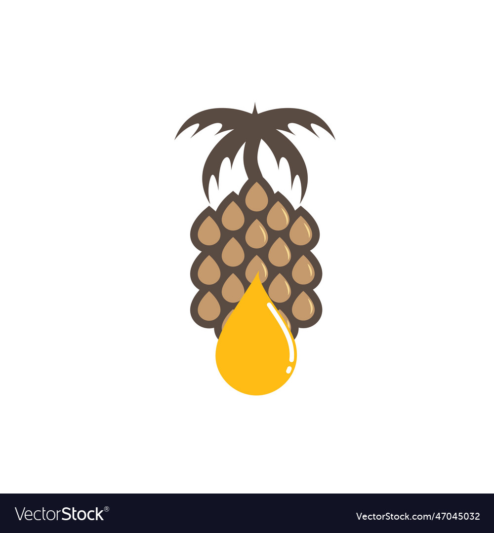 Palm oil icon concept design template