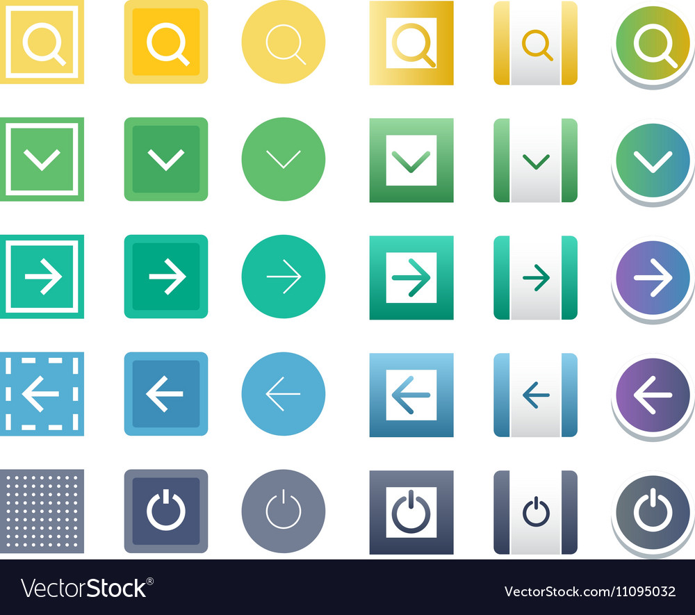 Web buttons icons