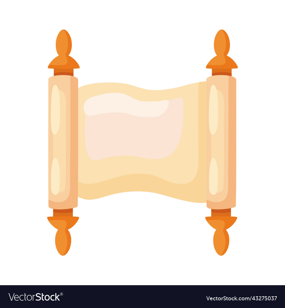 Antique papyrus roll Royalty Free Vector Image