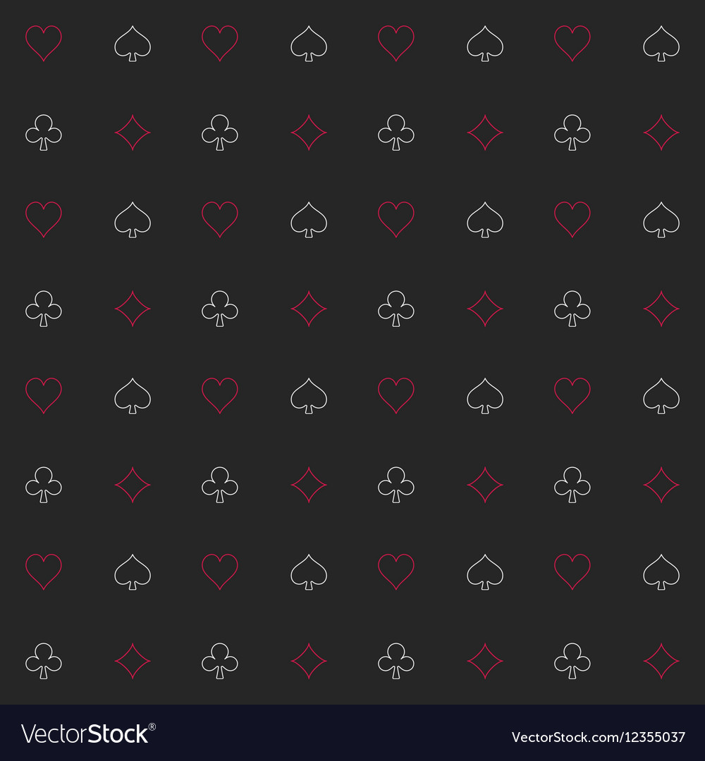 Black seamless gambling background