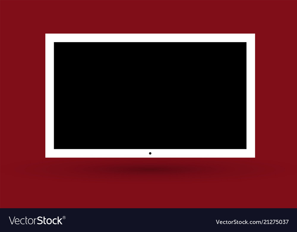 Frame of tv empty led monitor computer