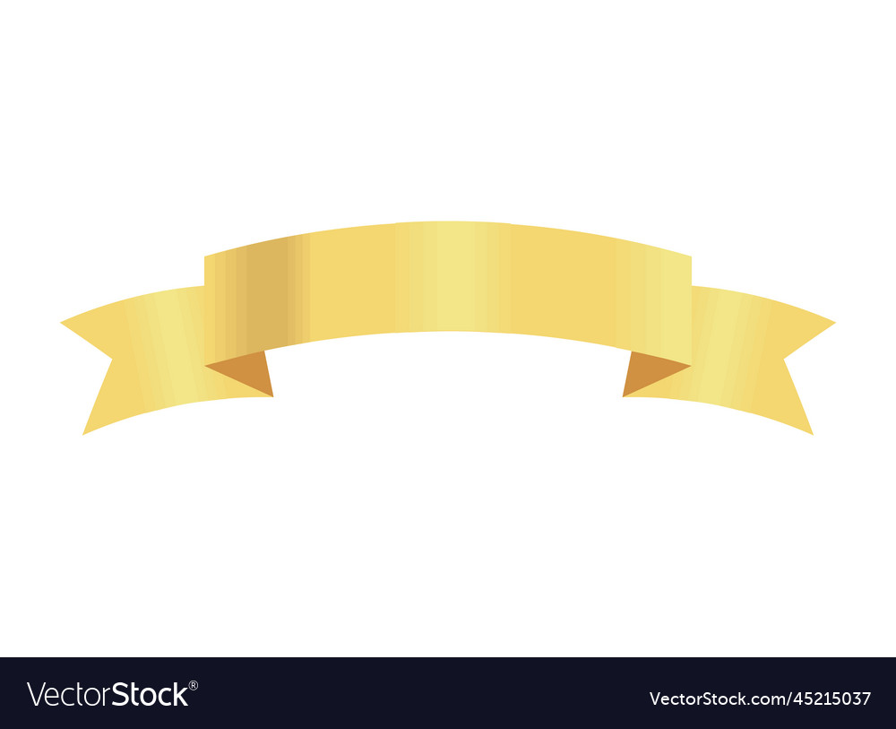 Golden ribbon icon