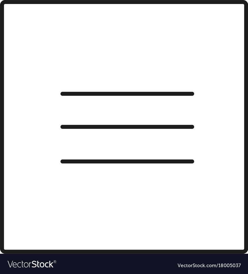Menu button icon