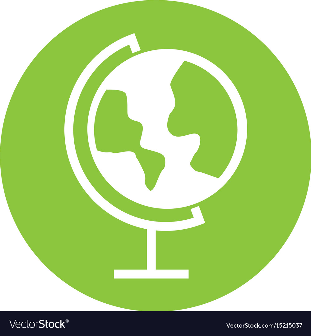 round icon world map cartoon royalty free vector image