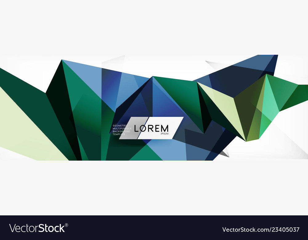 Science background abstract triangle pattern vector image Science background abstract triangle pattern