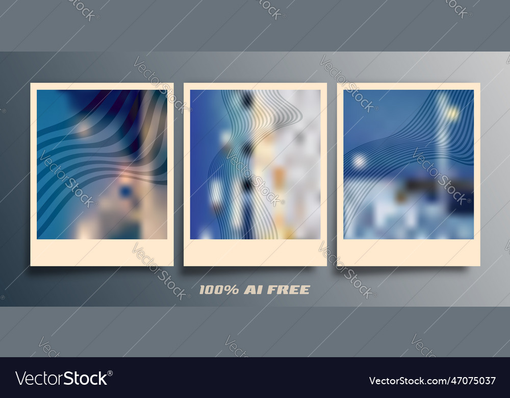 Set of abstract gradient design for flyers Vector Image