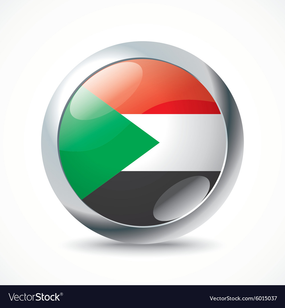 Sudan flag button