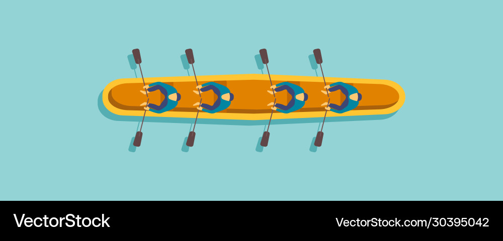 Boat kayak sea Royalty Free Vector Image - VectorStock