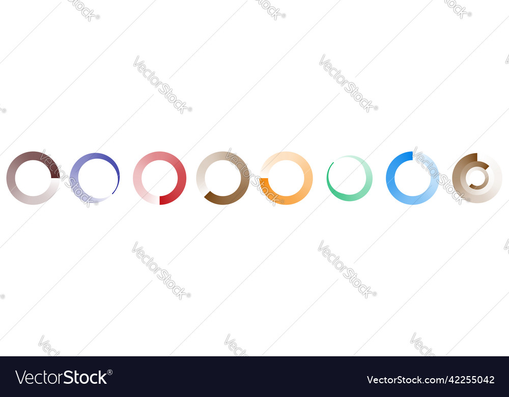 Circle preloader buffer shape circular progress vector image Circle preloader buffer shape circular progress