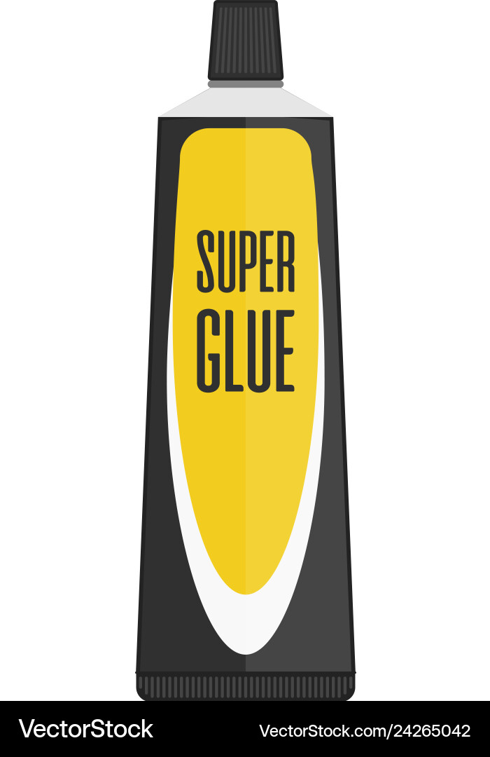 Tube super glue Royalty Free Vector Image VectorStock