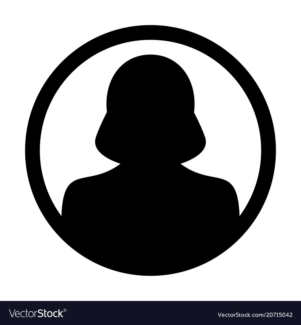 User icon female person symbol profile avatar