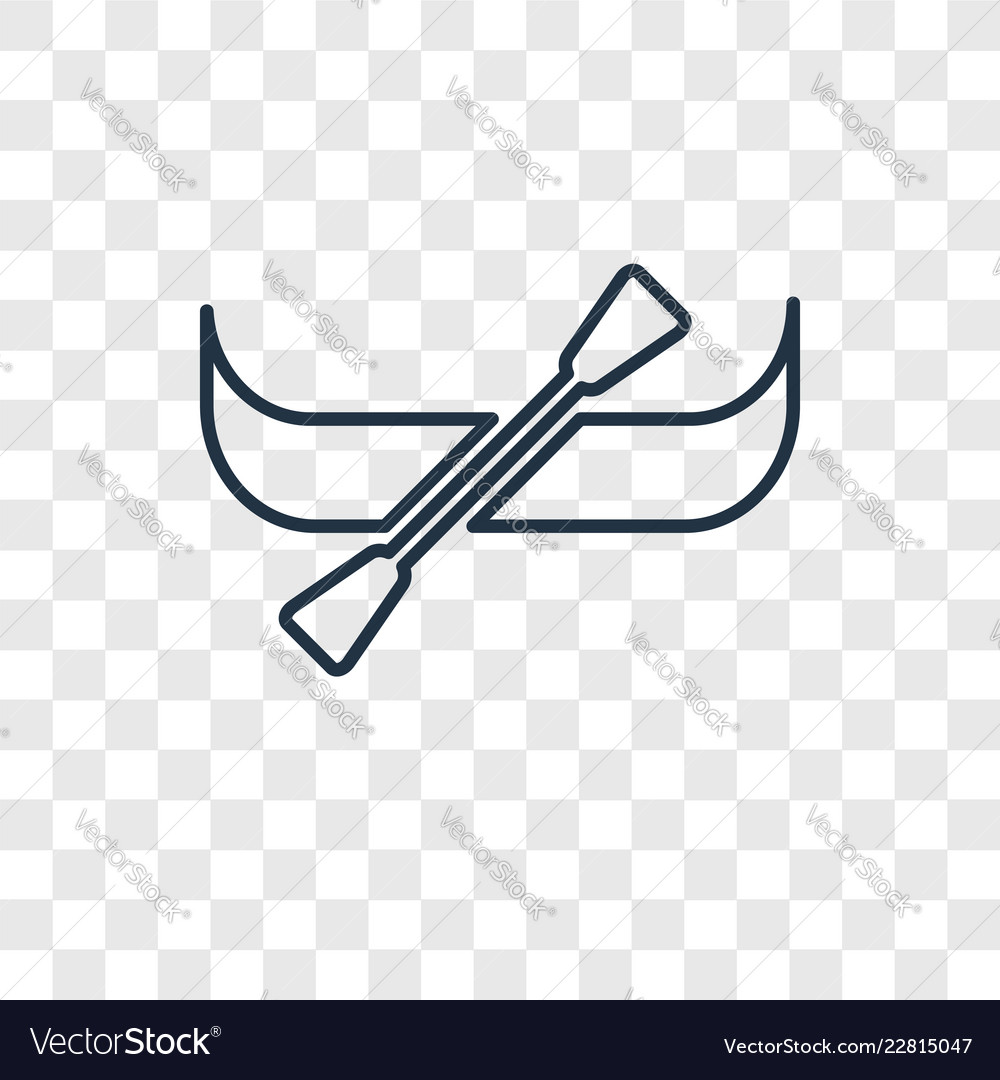 Canoe Icon - Transparent Background