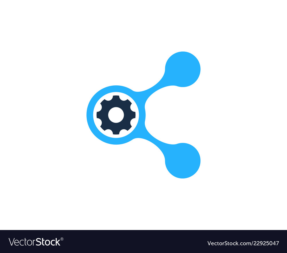 Engineering Share Logo Icon Design Royalty Free Vector Image