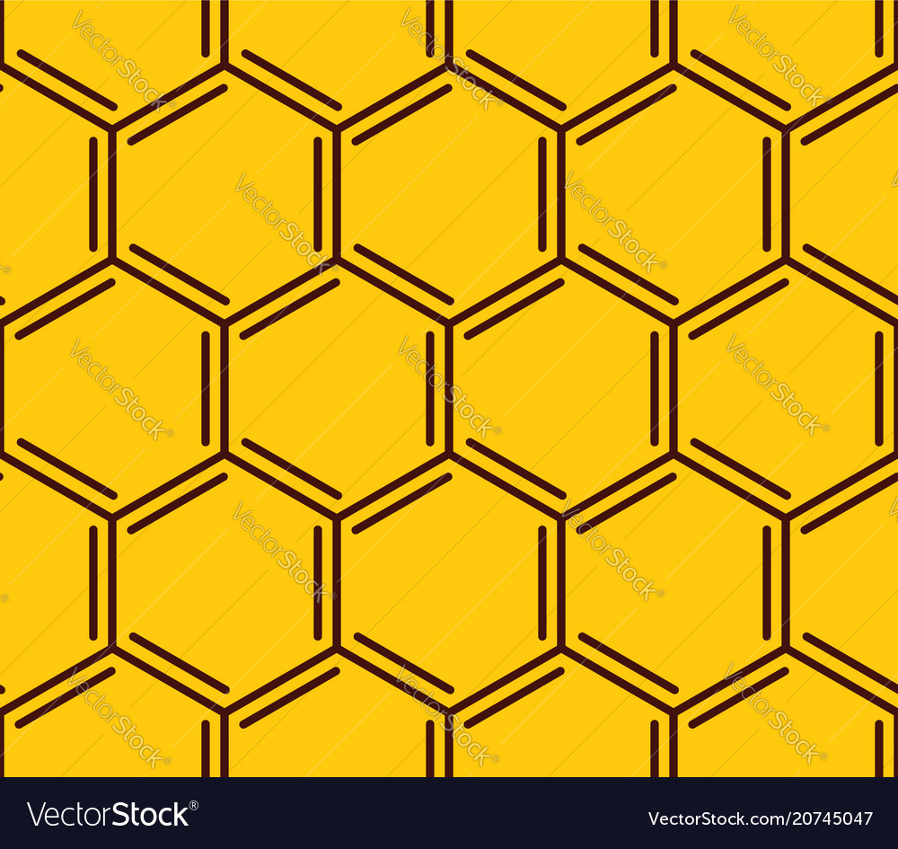 Honeycomb seamless pattern geometric hexagonal