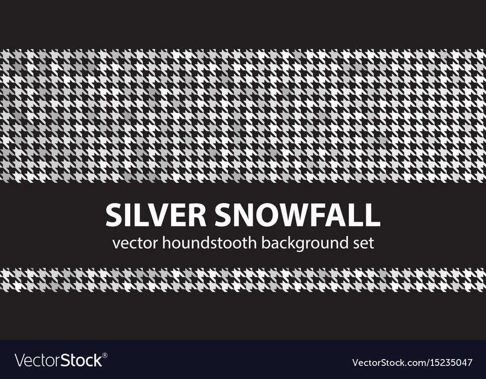 Houndstooth pattern set seamless