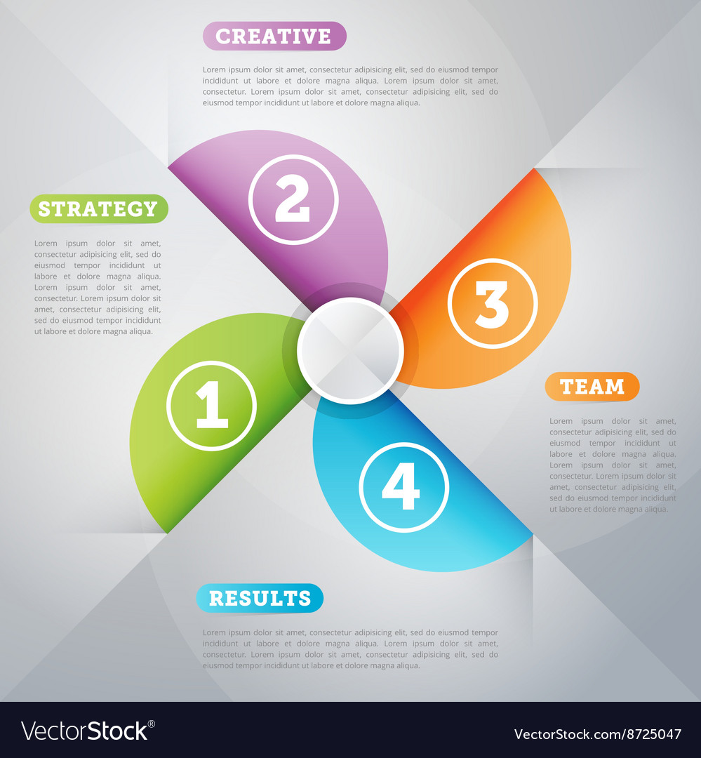 Infographics business concept of strage template Vector Image