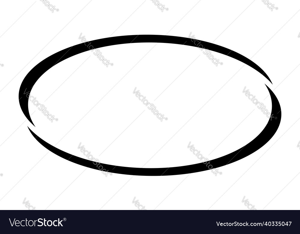 Oval ellipse empty blank circular banner shape