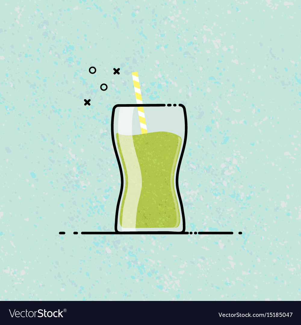 Smoothie mbe style icon design Royalty Free Vector Image