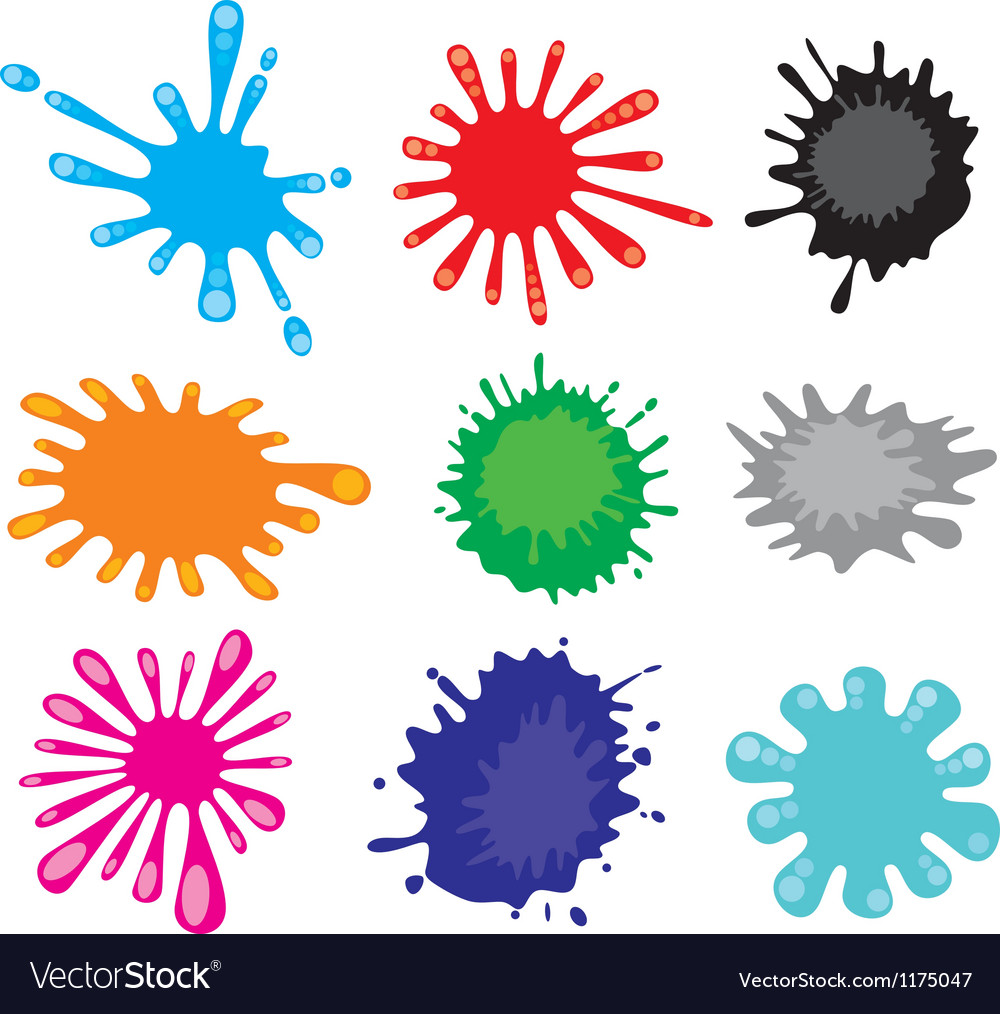 Stains-ink blot Royalty Free Vector Image - VectorStock