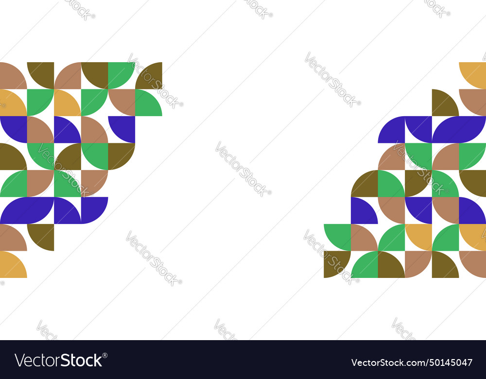 Triangle pastel brown mosaic rounded pattern