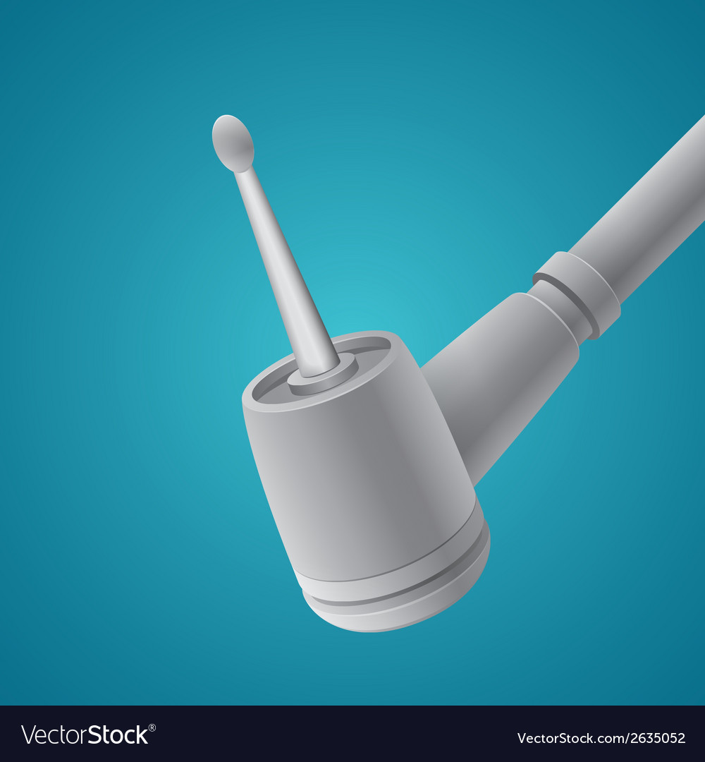 dental drill on blue